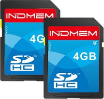 SD kortelė, 4GB, SDHC, 4 klasė, „Flash“ atminties kortelė, 4GB, fotoaparatų kortelės, 2 pakuotės