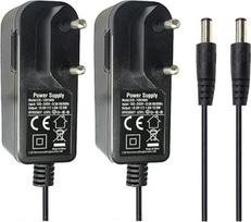 Security-01 Pack of 2 AC to DC 12 V 1 A maitinimo šaltinio adapteris, kištukas 5,5 mm x 2,1 mm, skirtas CCTV kameros LED string light