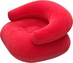 Sėdynės krepšys, kėdė, gultas, pripučiama „Lazy Sofa“, svetainės sofa, itin minkšta, skalbiama, lauko naudojimui, patogi, miegamojo dekoracija, raudona, U formos, A