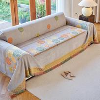 Šenilinė sofos antklodė su kutais, su medžių raštu, sofos antklodė, L formos kampinė sofa, dvipusė sofos antklodė, sofos antklodė, fotelio antklodė, 1, 2, 3, 4 vietų (180 x 230 cm,