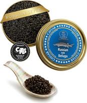 SEPEHR DAD CAVIAR Rusų stiliaus „Beluga“ ikrai, 250 g | Vidutinio dydžio grūdai, 2,9–3,3 mm | „Beluga“ ikrai iš tvarios akvakultūros | Švelnaus skonio ir kreminės konsistencijos | Išskirtiniai aukščiausios kokybės eršketų ikrai