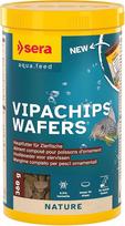 sera Vipachips Nature 1 L Pagrindinis pagrindinis maistas iš drožlių su 4 % vabzdžių miltų, maistas visoms dugne gyvenančioms žuvims, pasižymintis labai dideliu maisto naudingumu, todėl mažiau dumblių