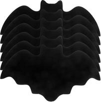 SEWACC „Halloween Filz Fledermaus“ stalo servetėlės, 6 vnt., juodos, 42,9 x 25 cm, šventinė stalo dekoracija namams, virtuvei, valgomajam