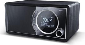 SHARP DR-450(BK) 6 W DAB+ FM skaitmeninis radijas su „Bluetooth“, žadintuvu ir LED ekranu – juodos spalvos