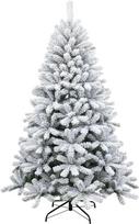 SHATCHI „Yukon Pine“ dirbtinė žalia Kalėdų eglutė su sniego danga, 230 šakelių, sniegu padengta, tanki Kalėdų dekoracija, metalinis stovas, PVC, 120 cm