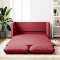 ShGaxin Grindų sofa su miego funkcija, vyno raudona, 112 x 174 x 55 cm, dirbtinė oda, poilsio sofa, sofos ir kušetės, poilsio sofa, sofa svetainei - 353977