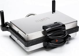 SHOV Tandur Contact Grill Multi Grill skrudintuvas su arba be kasos aparato TAVA ir granito arba teflono (granito)