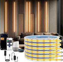 SHUNLEE 6 vnt. COB LED akustiniams skydams, „WiFi“, 2700 K, 1,5 m