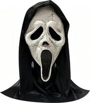 Siaubo kaukė iš latekso, „Ghost Face Scream“, tinka tiek vyrams, tiek moterims: Helovino vakarėliui, kaukių baliui, Faschingui, karnavalui
