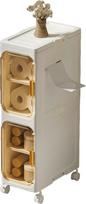 Siaura vonios kambario spintelė, sulankstomas ir perkeliamas plonas daiktų laikymo organizatorius, skirtas mažoms erdvėms: vonios kambariui, virtuvei, skalbyklai, svetainei (2 lygiai)