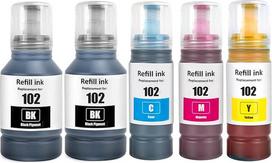 SHUOLEI 102 rašalas suderinamas su Epson 102 E102 su EcoTank rašalo kasetėmis, papildytomis rašalu Multipack E2700 ET-2750 ET-2850 ET-4850 ET-3850 ET-2856 ET-4856 ET-4850 ET-2756 ET-4856 ET-4850 ET-2756 ET-4756 ET