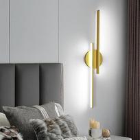Sieninis LED šviestuvas 24 W 2700 LM, sieninis LED šviestuvas "Golden Modern" 60 cm, sieninis prieškambario apšvietimas, šalta balta šviesa 6500 K, skirtas miegamojo koridoriui, gyvenamajam kambariui, laiptams