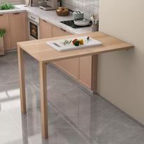 Sieninis sulankstomas stalas mažoms erdvėms, paslėptas medinis stalas, puikiai tinkantis virtuvei, valgomajai, miegamajam ir svetainei