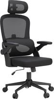 SIHOO M102C Ergonominė tinklinė biuro kėdė, aukštos nugaros kėdė su 3D porankiais, aukštyn ir žemyn nukreipta juosmens atrama, pasukama kompiuterio darbo kėdė, juoda