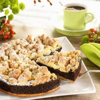Silezijos aguonų pyragas (800 g, maždaug 20 cm skersmens) Savaitinis šviežias sviestas, neapdoroti miltai, geriausios sudedamosios dalys ir tikra vanilė suteikia maltai ir pabarstytai masei švelnų aromatą. (1 pakuotė)