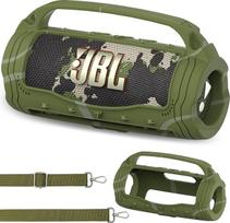 Silikoninis apsauginis dėklas, skirtas „JBL Flip 7“ garsiakalbiams – atsparus smūgiams nešiojimo dėklas su nuimamu peties diržu ir rankena, tik dėklas, be garsiakalbių (kamufliažinis)