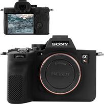 Silikoninis dėklas "Sony A7SIII A7S3" dėklas, nuimama objektyvo apsauga "Sony A7SIII/A7S3" skaitmeniniam fotoaparatui