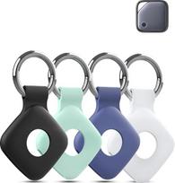 Silikoninių apsauginių dėklų rinkinys (4 vnt.) „UGREEN FineTrack“ „Bluetooth“ sekikliui – atsparūs smūgiams ir įbrėžimams minkšti dėklai, juodi/mėlyni/žali/balti