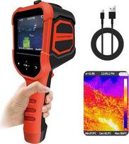 Šiluminės vaizdo kamera, rankinė šiluminės vaizdo kamera su 220 x 160 IR skiriamąja geba, 3,5 colio spalvotu ekranu, 9 Hz atnaujinimo dažniu, -4 °F–572 °F temperatūros diapazonu, ryškumo reguliavimu, lazeriniu taikymu