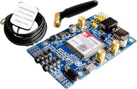 SIM808 modulis GSM GPRS GPS Plėtros plokštė IPX SMA su GPS GSM antena