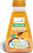 Simply Keto Koney Vegan sirupas su medaus skoniu - be cukraus, su vitaminu B12 - tik 1,5 g kcal ir 0 g grynųjų angliavandenių 100 g - pasaldintas eritritoliu / stevija - mažiau angliavandenių* ir tinka Keto