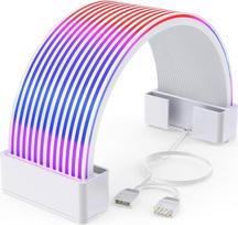 Sirlyr RGB maitinimo šaltinio kabelis LED juosta, ARGB kompiuterio kabelio dangtelis, suderinamas su 24 kontaktų pagrindinės plokštės ilgintuvu, maitinimo šaltinio kabelis, 3 kontaktų SYNC, skirtas kompiuterio sąrankai, 8 coliai