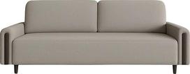 Šiuolaikinė sofa lova su miego funkcija ir saugojimo dėže Pilka juoda boucle audinys