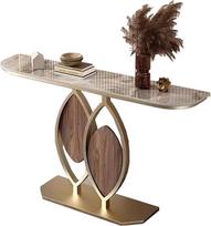 Šiuolaikiškas auksinis prieškambario staliukas – geometrinės formos konsolė su metaliniu pagrindu, skirta prieškambariui ir svetainei – stilingas 80 cm pilkos spalvos sofos staliukas – puikiai tinka prieškambario dekoravimui