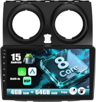 SIXWIN 4G + 64G 8 branduolių "Android 13" automobilinis radijas "Nissan Qashqai" 1 J10 2006-2016 m. Radijas Belaidis "CarPlay" "Android" automobilinis GPS 9 colių jutiklinis ekranas "Bluetooth 5.0 Mirror Link" DSP WiFi FM/RDS SWC