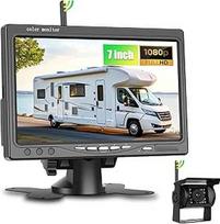 SIXWIN belaidžio galinio vaizdo kameros komplektas HD 1080P 7 colių monitorius su 1 belaide galinio vaizdo kamera priekabai, kemperiui, sunkvežimiui, automobiliui, autobusui, IP68 vandeniui, naktiniam matymui, BSD, 12V-36V