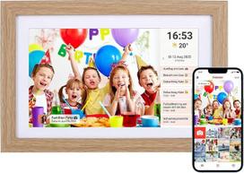 Skaitmeninė nuotraukų rėmelė „Rollei Smart Frame WiFi 103“ 10,1 colio „Frameo“ skaitmeninė nuotraukų rėmelė su 1280 x 800 IPS jutikliniu ekranu, 32GB atmintimi, medžio imitacijos ąžuolo spalvos elektroninė „Frameo“ nuotraukų rėmelė