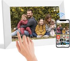 Skaitmeninė „Wi-Fi“ nuotraukų rėmelė, 25,7 cm (10,1 colio), 1280 x 800 IPS jutiklinis ekranas, HD ekranas, išmanioji skaitmeninė rėmelė, įmontuota 32GB atmintis, automatinis pasukimas, dalinkitės nuotraukomis ir vaizdo įrašais