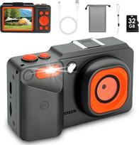 Skaitmeninis fotoaparatas 4K 72MP fotoaparatas Foto kamera 32GB kortelė, 16x skaitmeninis priartinimas, 2,8 colių kompaktiškas fotoaparatas Skaitmeninis fotoaparatas Vintage Skaitmeninis fotoaparatas vaikams paaugliams berniukams mergaitėms 10-18 metų, ju