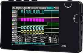 Skaitmeninis loginis analizatorius LA104, 4-K-Oszilloskop, SPI IIC, UART, programmierbar, maksimalus atstumas iki 100 m, Sa/S