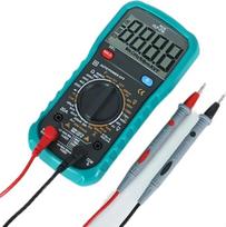 Skaitmeninis multimetras HLP716 su balso išvestimi, NCV įtampos testeris elektrikams, tikslus įtampos, srovės, varžos ir talpos matavimas,