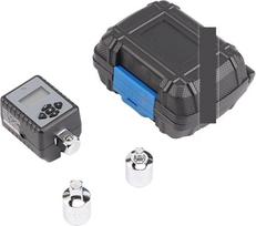 Skaitmeninis sukimo momento raktas su 1/2 colio kvadratine galvute, skaitmeninis, 17–340 Nm, 20–200 Nm sukimo momento adapteris, didelio tikslumo, profesionaliai kalibruotas (20–200 N·m)