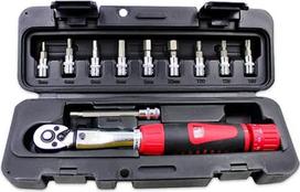 Skaitmeninis sukimo momento raktas, 1/4" Dr, 2–24 NM, rankinis dviračių raktas, sukimo momento raktų rinkinys, dviračių remonto įrankių rinkinys, mechaninis sukimo momento raktas su trintuvu, ±1 % tikslumas, LED