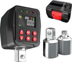 Skaitmeninis sukimo momento raktų adapteris, 1/2 colio jungtis, ± 1 % tikslumas, 4 matavimo režimai su LCD ekranu, iš anksto nustatyta reikšmė ir duomenų saugojimas, skirtas pramoniniam automobilių remontui (200 N)
