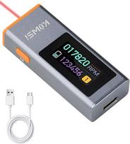 Skaitmeninis tachometras, bekontaktis lazerinis greičio matuoklis, 300–200 000 apsisukimų per minutę, spalvotas TFT ekranas, 110 mAH baterija su USB-C maitinimo jungtimi, 9 išsaugojamų įrašų, 0,8 s reakcijos laikas