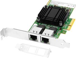 skirtas „Intel E610“ PCIe x4, 2*RJ45 prievadai, 10Gbase-T Ethernet tinklo adapteris, 10Gb LAN plokštė, suderinama su „Windows Server“, „Windows“, „Linux“, „VMware“ ir „ESX“