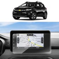 SKTU [2 pakuotės] Ekrano apsauga, suderinama su Dacia Sandero 3 / Stepway 2021-2024 GPS navigacija PET ekrano apsauga 8 colių