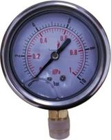 Slėgio matuoklis, 1/4", 0–1,0 MPa, tinka oro kondicionavimo ir šaldymo sistemoms