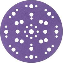 Šlifavimo diskai, 150 mm, 47 skylės, grūdėtumas 80, aukščiausios kokybės keraminis šlifavimo popierius, šlifavimo diskas su „Klett“ tvirtinimu, nesukeliantis dulkių ir ilgaamžis, skirtas ekscentrinėms šlifavimo mašinoms, 50 vnt.