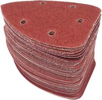 Šlifavimo popierius su „velcro“ tvirtinimu, trikampio formos šlifavimo plokštelės, 25 vnt. lipnus šlifavimo popierius, trikampio formos šlifavimo popierius, „velcro“ tvirtinimas, diskiniai šlifavimo įrankiai poliravimui, grūdėtumas 40