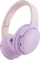 SLuB belaidės ausinės su ausų apvadu, sulankstomos „Bluetooth“ ausinės, HD stereo garsas, įmontuotas HD mikrofonas, 30 valandų veikimo laikas, tinka naudoti su mobiliuoju telefonu, kompiuteriu, televizoriumi, žaidimais, lauke, biure (violetinės)