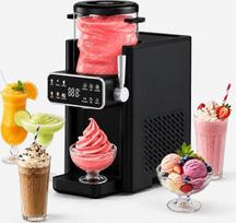Slush aparatas, 6-in-1 slush aparatas namams, automatinis valymas, 12 val. išankstinio pasirinkimo laikmatis, skirtas namuose ruošti slushi, frappé, milkshake ir margaritas, nereikia ledo, šiferio spalvos
