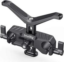 SMALLRIG® DSLR ramentai ant peties Ilga objektyvo atrama, reguliuojamo aukščio, skirta teleobjektyvams ant 15 mm strypų NAUJOJI VERSIJA