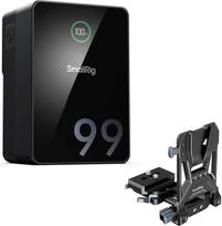 SMALLRIG „V-Mount“ akumuliatorius VB99 Pro, 99 Wh/6800 mAh „Mini V-Mount“ akumuliatorius su PD 100 W USB-C greituoju įkrovimu, su „V-Mount“ akumuliatoriaus plokštele, „V-Mount“ baterija ir plokštė, skirta DSLR fotoaparatams, vaizdo kameroms, trikojams – 5