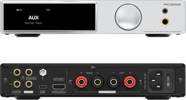 SMSL AO300 PRO stiprintuvas CS43131, 165 W DAC stiprintuvas, USB/koaksialinis/optinis/RCA jungtys į 2.1 kanalų garsiakalbius/žemų dažnių garsiakalbį, 4,4 mm/6,35 mm ausinių stiprintuvas, MQA-DAC, sidabrinis