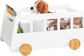 SoBuy KMB41-W Vaikų lentyna, laikymo lentyna, knygų stovas, žaislų lentyna, apie 68 x 33 x 43 cm (plotis x aukštis x gylis)
